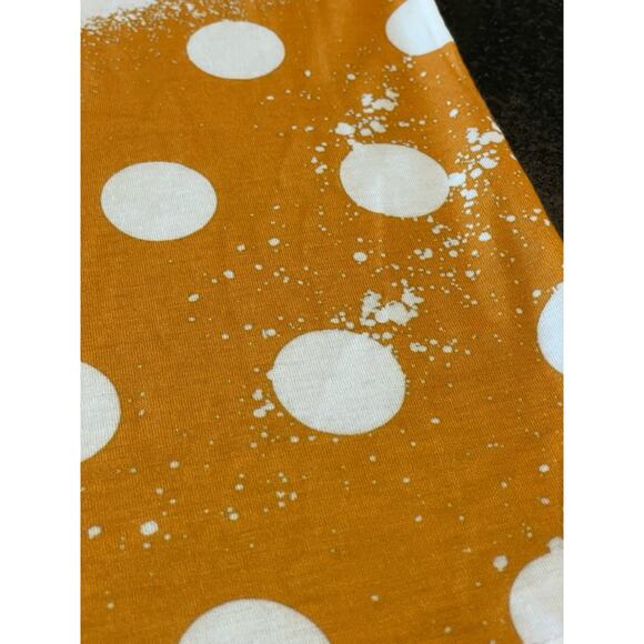 Chicken Humor t-shirt yellow and whiet polka dot  Medium - Picture 8 of 9